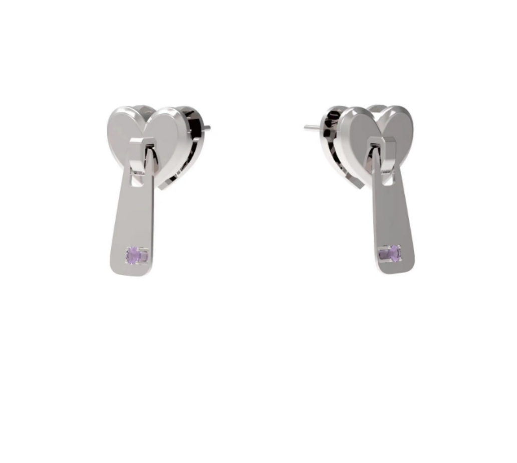 Latch Heart Earring